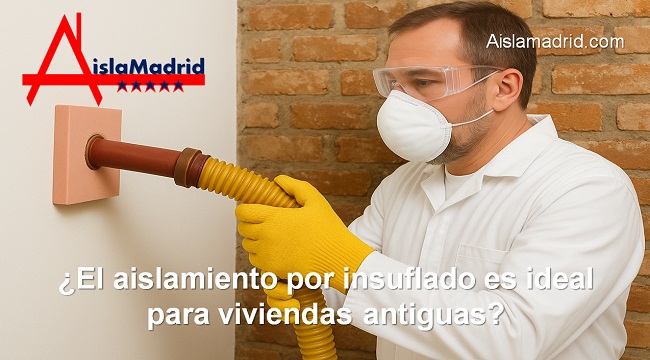 El aislamiento por insuflado es ideal para viviendas antiguas