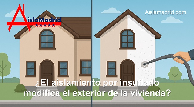 El aislamiento por insuflado modifica el exterior de la vivienda