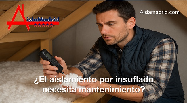 El aislamiento por insuflado necesita mantenimiento