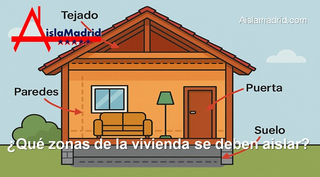 Qué zonas de la vivienda se deben aislar