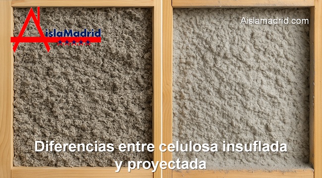 diferencias entre celulosa insuflada y proyectada