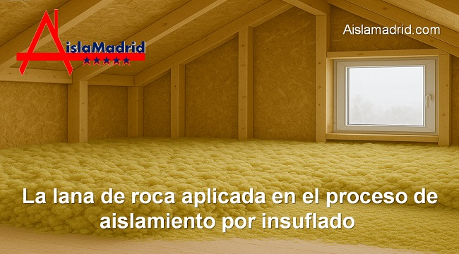 lana de roca en aislamiento por insuflado