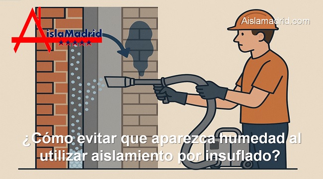 Cómo evitar que aparezca humedad al utilizar aislamiento por insuflado