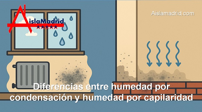 Diferencias entre humedad por condensación y humedad por capilaridad