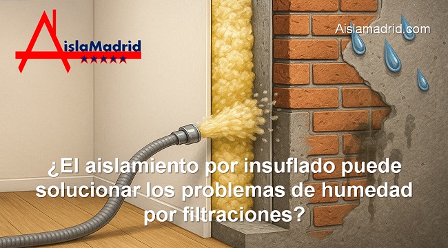 El aislamiento por insuflado puede solucionar los problemas de humedad por filtraciones