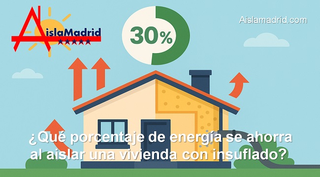 Qué porcentaje de energía se ahorra al aislar una vivienda con insuflado