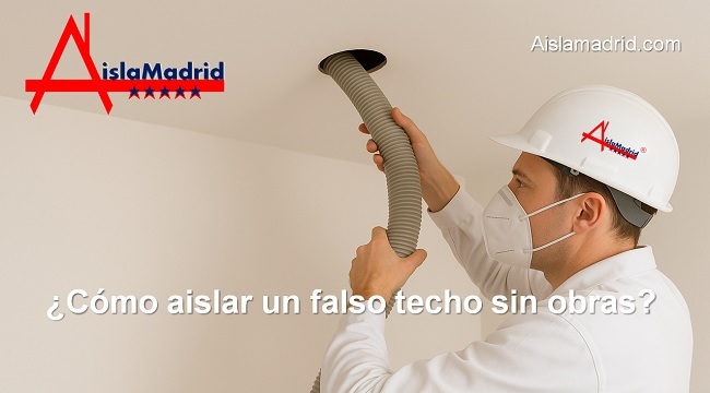 como aislar un falso techo sin obras