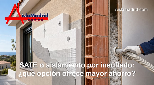 con que aislamiento se ahorra más SATE o aislamiento por insuflado